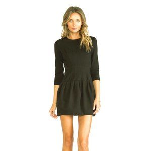 Anthropologie d.RA Black Sharm Pleated Ponte Dress